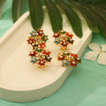 Load image into Gallery viewer, Zirconia Flower Locket Set

