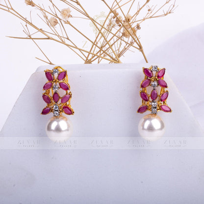 Pearl Flare Studs - Riwaaj