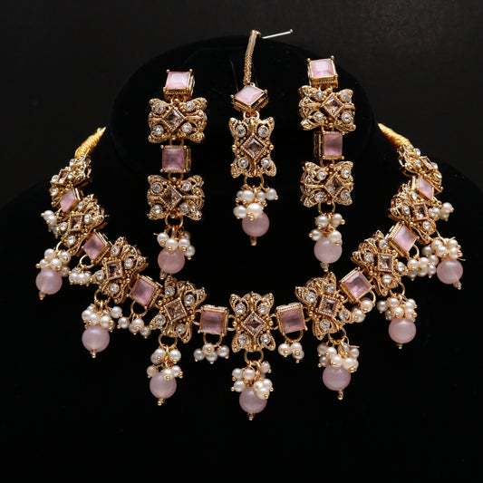 Gemstones Antique Necklace Set