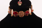 Load image into Gallery viewer, Ruby Elegance Kundan Set
