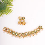 Load image into Gallery viewer, Emerald Glint Kundan Choker Set
