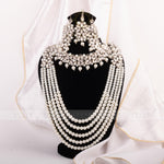 Load image into Gallery viewer, Imperial Bridal Kundun Pearl Set Silver
