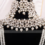 Load image into Gallery viewer, Imperial Bridal Kundun Pearl Set Silver
