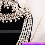 Load image into Gallery viewer, Imperial Bridal Kundun Pearl Set Silver
