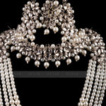 Load image into Gallery viewer, Imperial Bridal Kundun Pearl Set Silver
