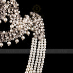 Load image into Gallery viewer, Imperial Bridal Kundun Pearl Set Silver
