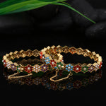 Load image into Gallery viewer, Zirconia Flower Bangle
