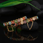 Load image into Gallery viewer, Zirconia Flower Bangle
