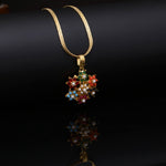 Load image into Gallery viewer, Zirconia Flower Pendant

