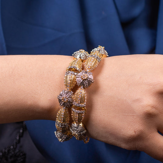 Aurora Glow Bangle Champagne