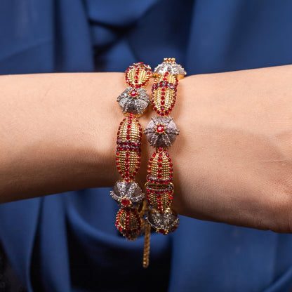 Aurora Glow Bangle Red