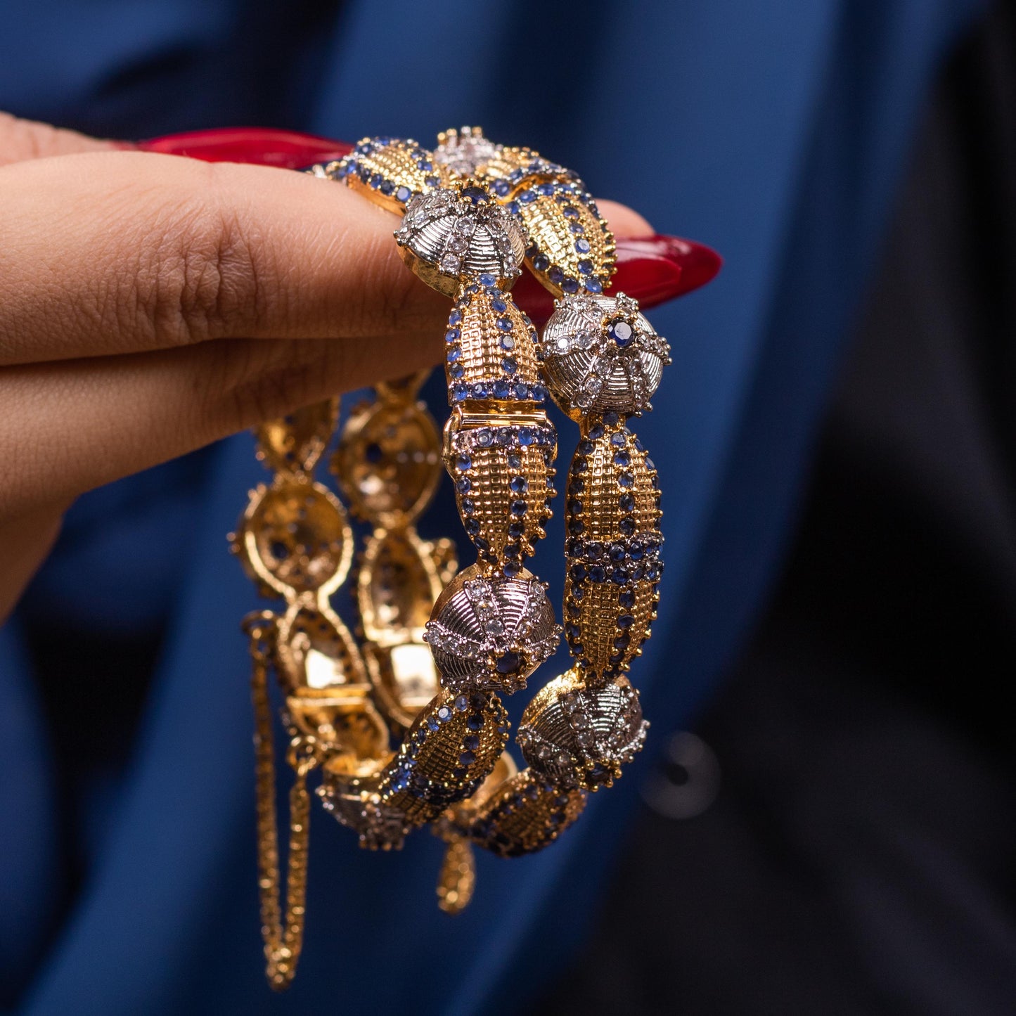 Aurora Glow Bangle Blue