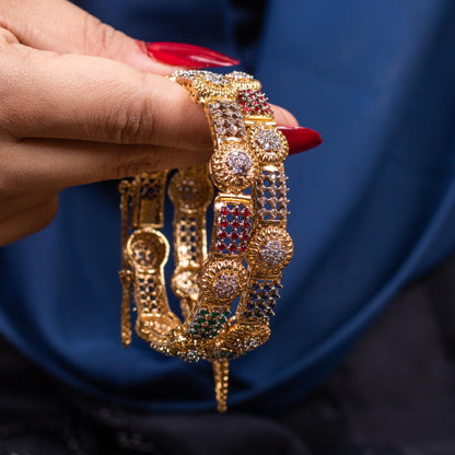 Stone Circle Bangle Multi