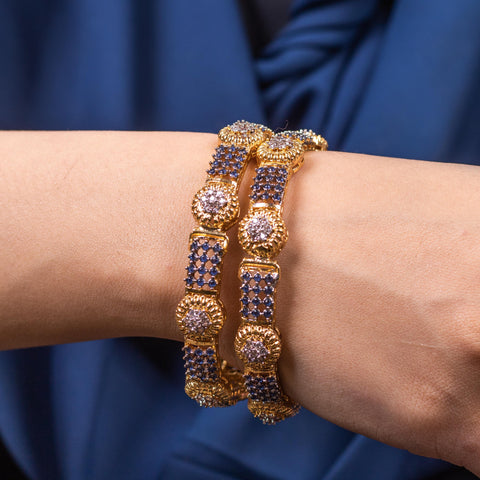 Stone Circle Bangle Blue