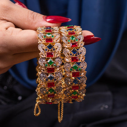 Gulrang Navarattan Bangles