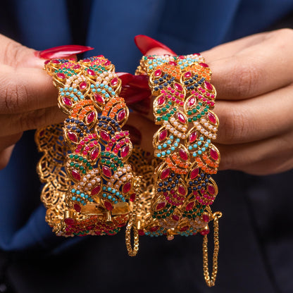 Regal Peacock Bangles
