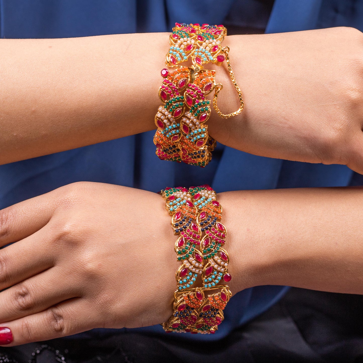 Regal Peacock Bangles