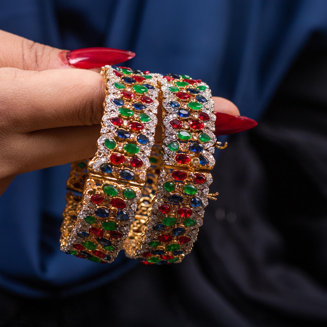 Zareen Heritage Bangles-Multicolor