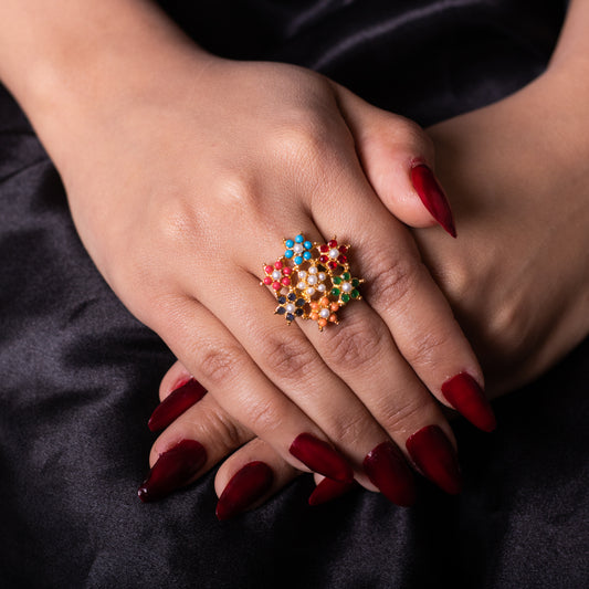 Zirconia Bloom Ring