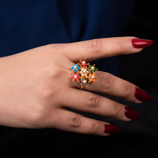 Zirconia Bloom Ring