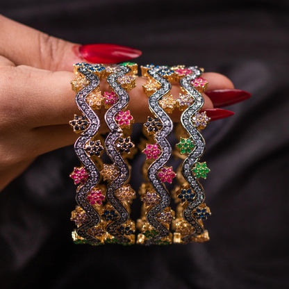 Satrangi 22K Gold Polish Bangles