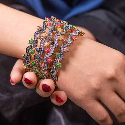 Satrangi 22K Gold Polish Bangles