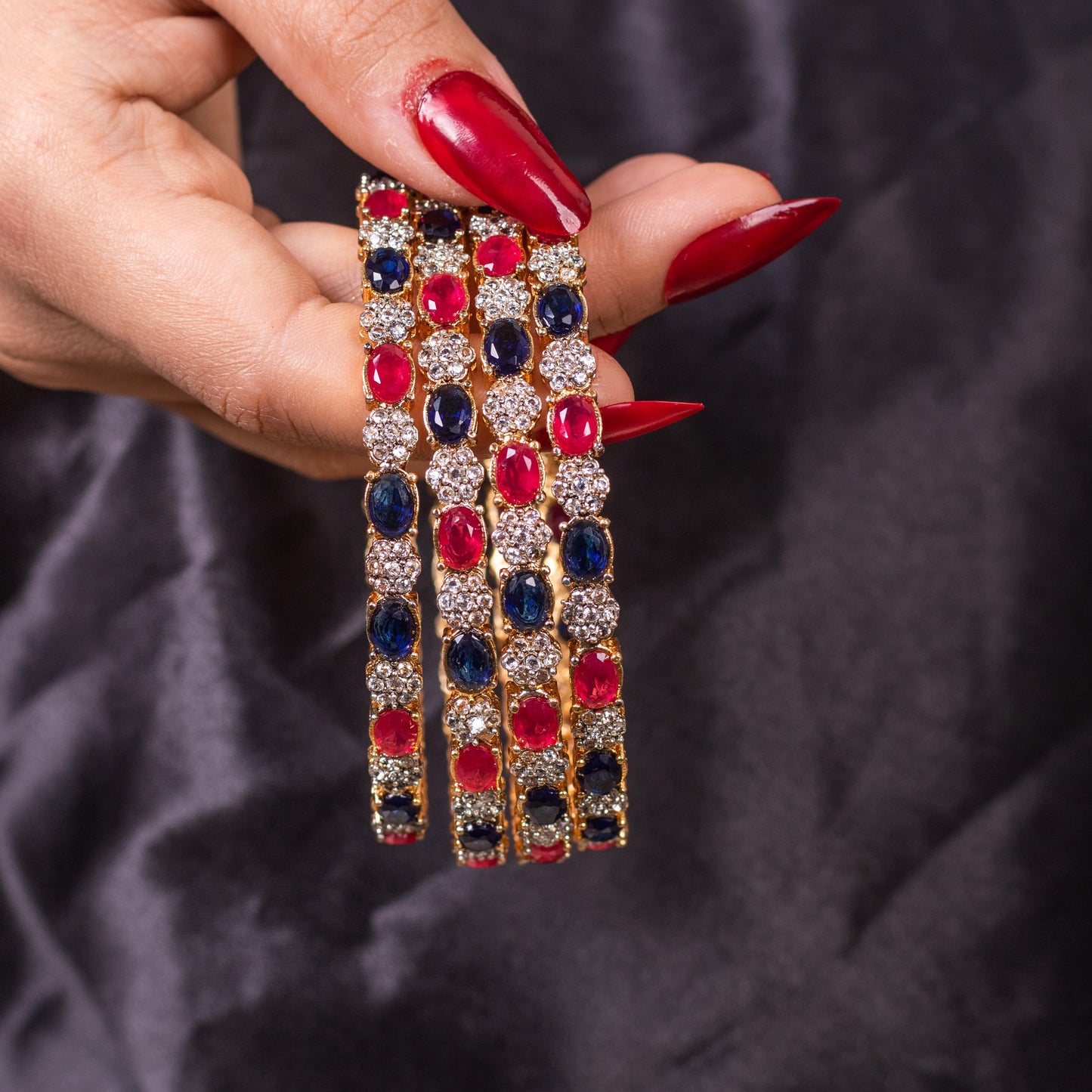 Shahi Kangan Ruby & Blue