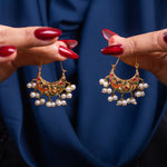 Load image into Gallery viewer, Multicolor Pearl Chandbali
