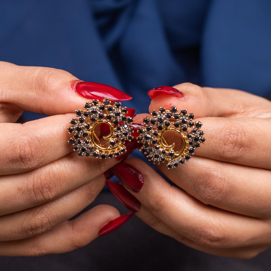 Vibrant Swirl Studs