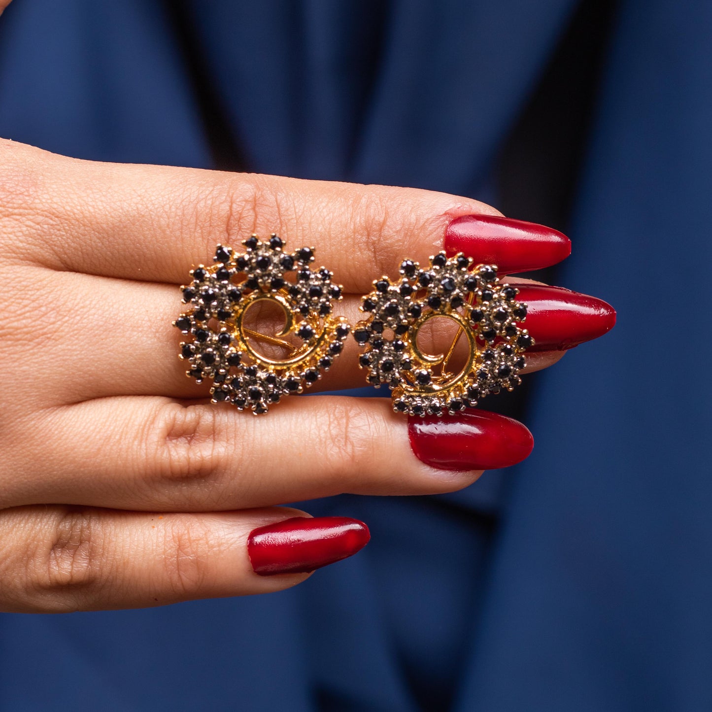Vibrant Swirl Studs