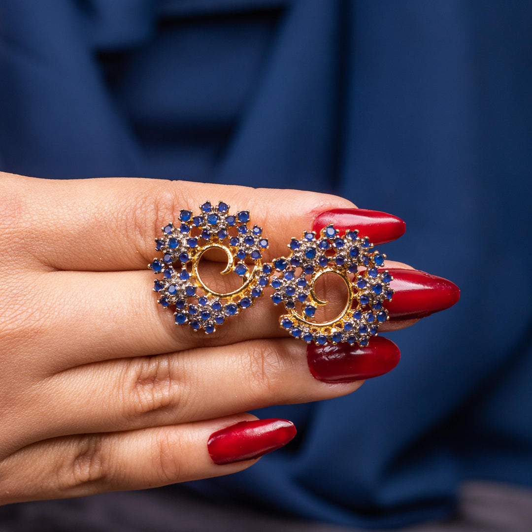 Vibrant Swirl Studs