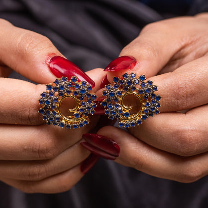 Vibrant Swirl Studs