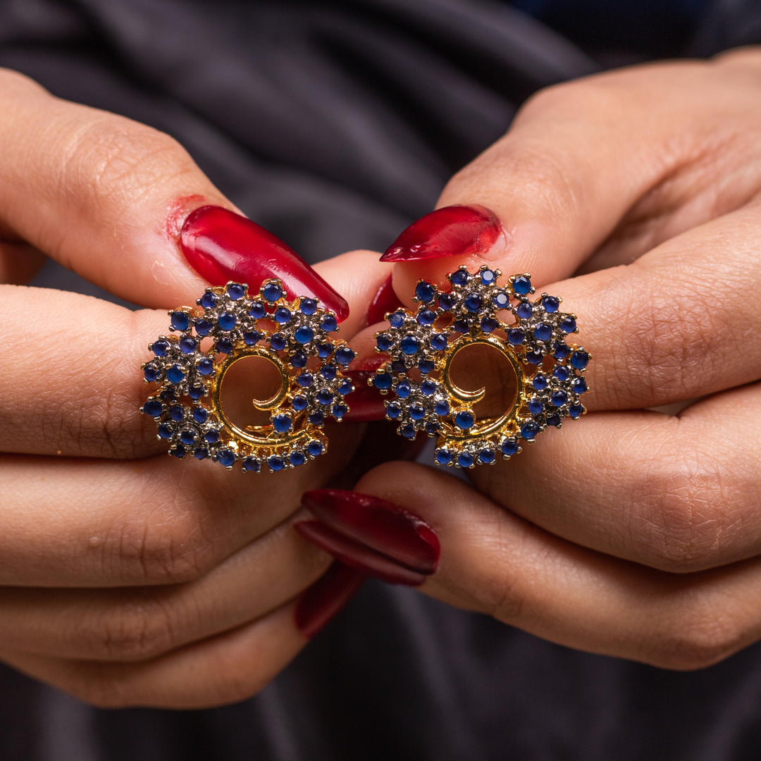 Vibrant Swirl Studs