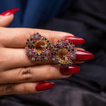 Load image into Gallery viewer, Vibrant Swirl Studs
