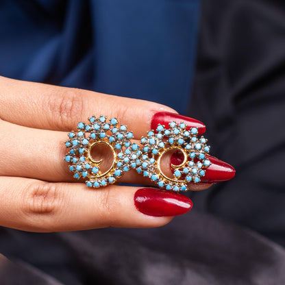 Vibrant Swirl Studs