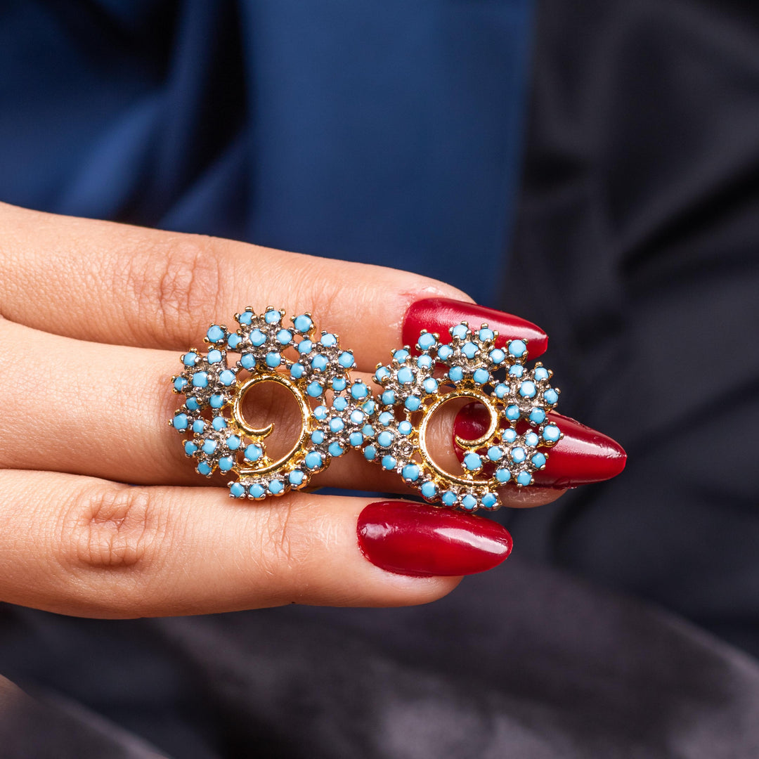 Vibrant Swirl Studs