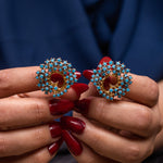 Load image into Gallery viewer, Vibrant Swirl Studs
