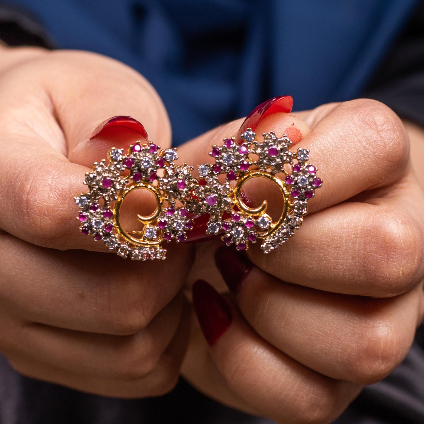 Vibrant Swirl Studs