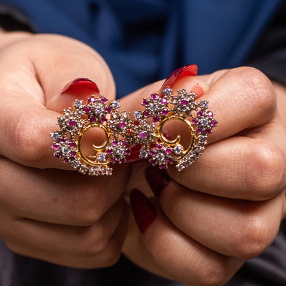 Vibrant Swirl Studs