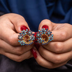 Load image into Gallery viewer, Vibrant Swirl Studs
