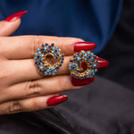 Load image into Gallery viewer, Vibrant Swirl Studs
