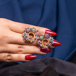 Load image into Gallery viewer, Vibrant Swirl Studs
