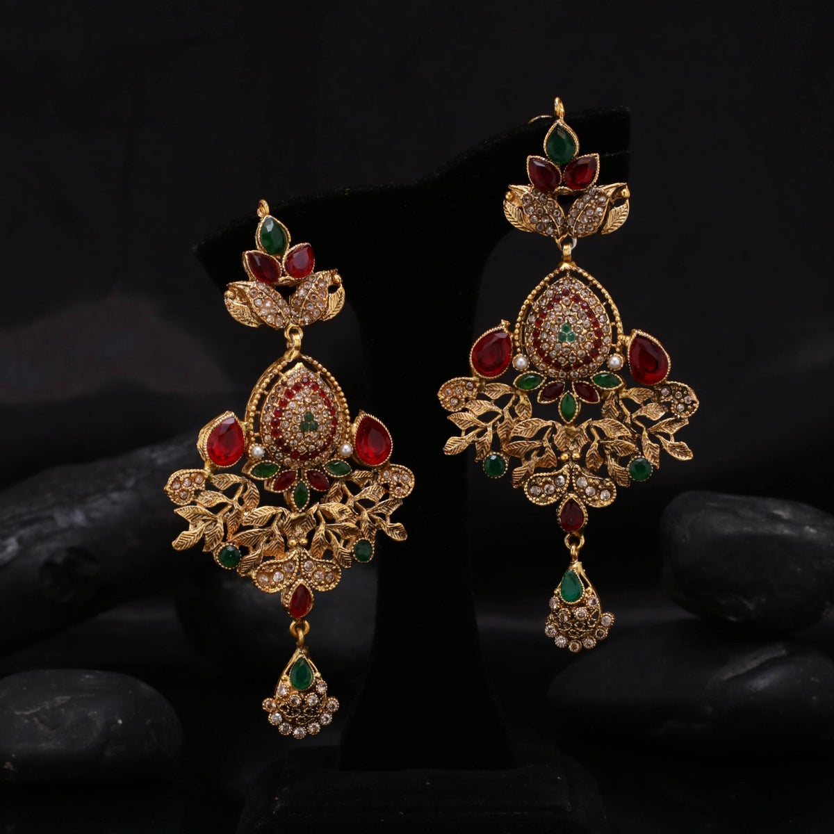 Mehrunisa Statement Earrings - Riwaaj