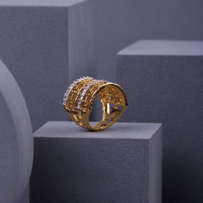 Zircon Grid Ring