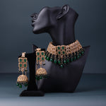 Load image into Gallery viewer, Mehr Emerald Choker Set
