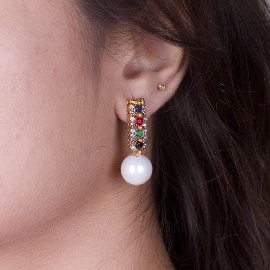 Pearl Rainbow Studs