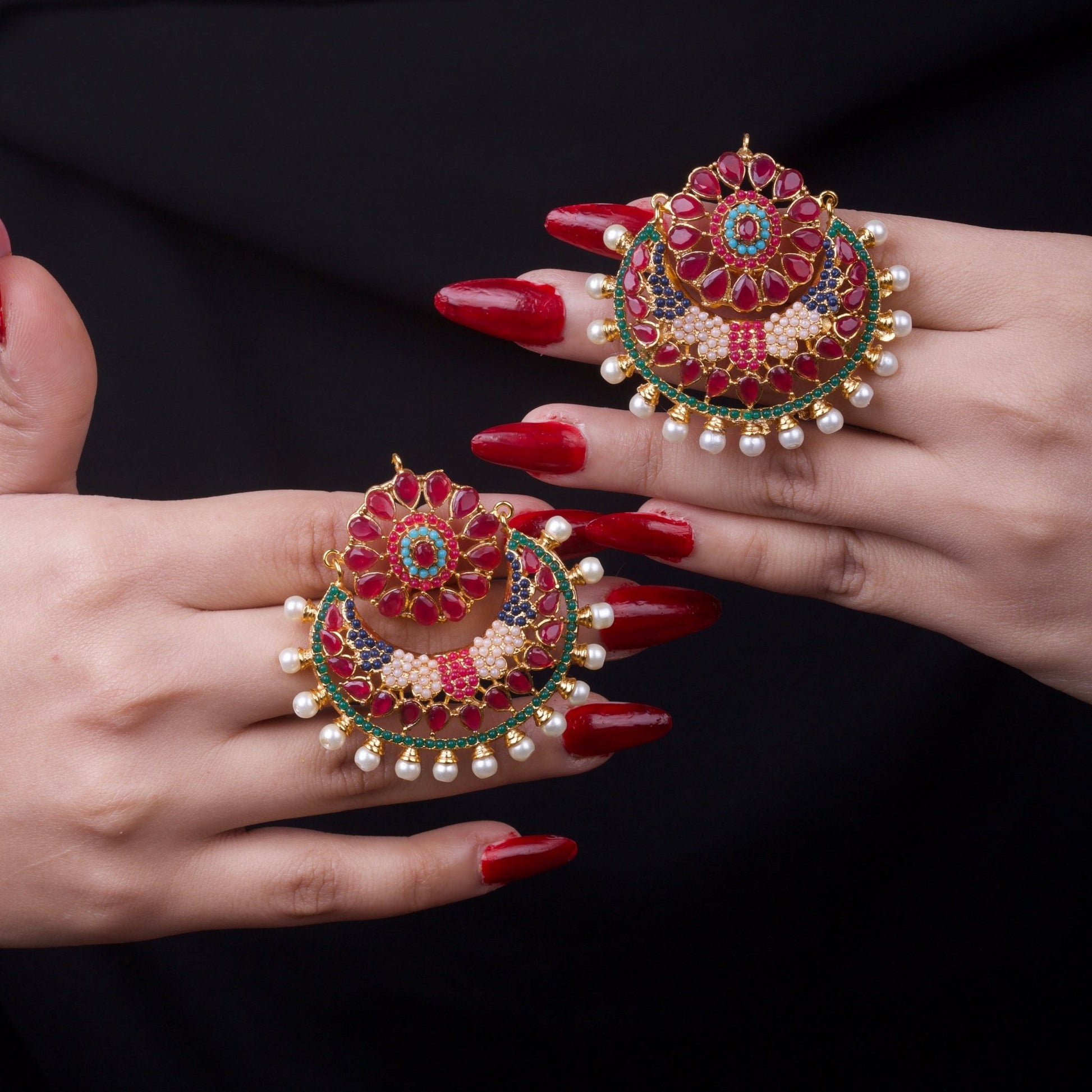 Navratan Designer Studs - Riwaaj
