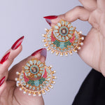 Load image into Gallery viewer, Navratan Designer Studs

