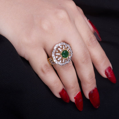 Circle Stone Ring - Riwaaj
