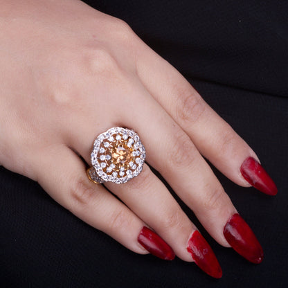 Circle Stone Ring - Riwaaj